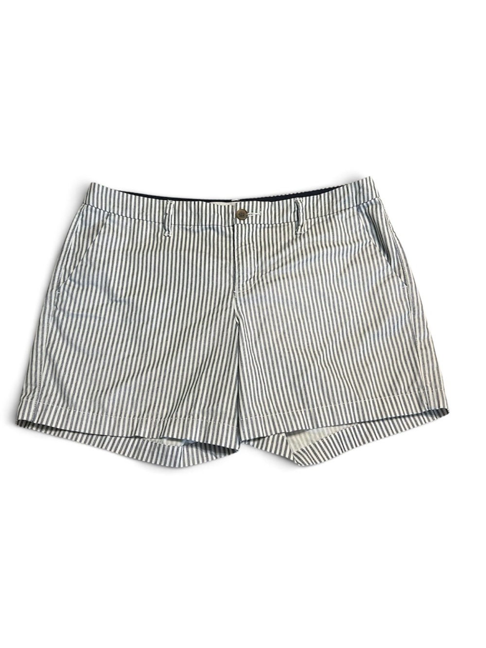 Old Navy Seersucker Stripe Shorts - Blue and White 10